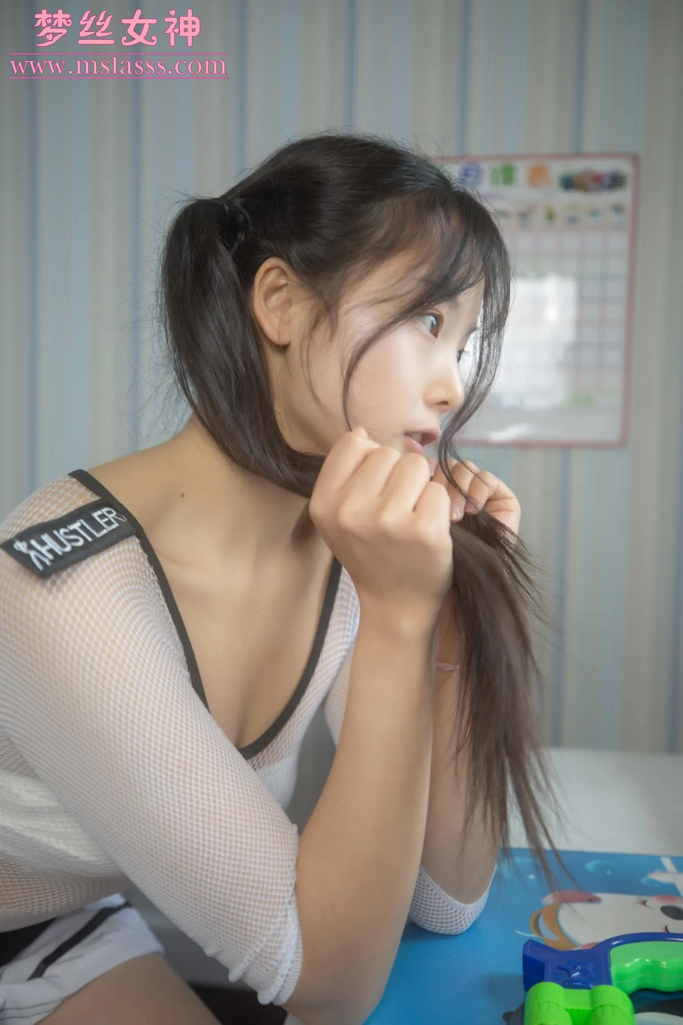 [MSLASS梦丝女神] 2020.12.24 NO.137 灵唯 双马尾杀 [64P]插图5